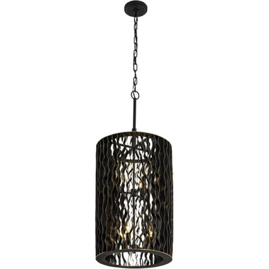 Estela 6 Light Small Foyer Chandelier by Varaluz - 380F06MBFG