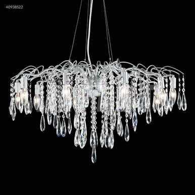 Contemporary 10 Light Large Crystal Chandelier by James Moder - 40938S22