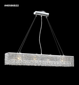 Impact 6 Light Oversized Linear Chandelier by James Moder - 40586S22