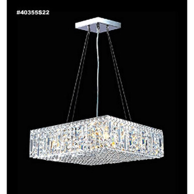 Impact 14 Light Small Linear Chandelier by James Moder - 40355S22