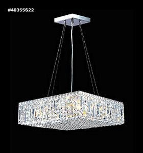 Impact 14 Light Small Linear Chandelier by James Moder - 40355S22