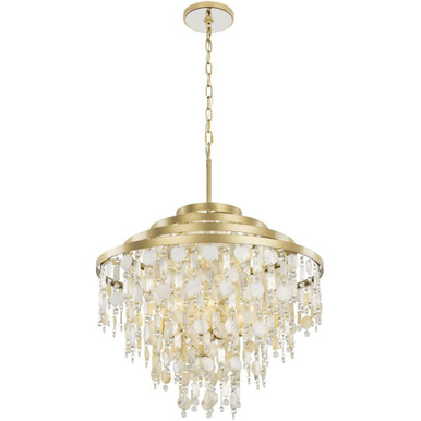 Kalani 10 Light Large 4 Tier Chandelier by Varaluz - 377C10FG