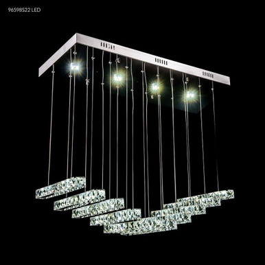 Galaxy 1 Light Large Crystal Chandelier by James Moder - 96598S22LED