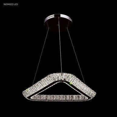 Galaxy 1 Light Medium Crystal Chandelier by James Moder - 96594S22LED