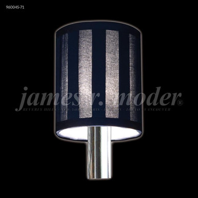 Accessory 5 Inch Striped Fabric Non-tilt Shade by James Moder - 96004-71