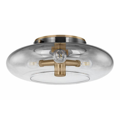 Gunner 3 Light 15 Inch Wide Flush Mount by Troy - C2915-PBR