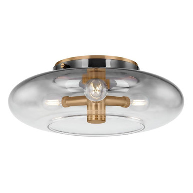 Gunner 3 Light 15 Inch Wide Flush Mount by Troy - C2915-PBR
