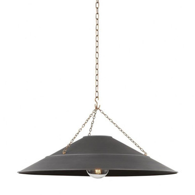 Arcane 1 Light Oversized Pendant by Troy - F1234-PBR/GRA
