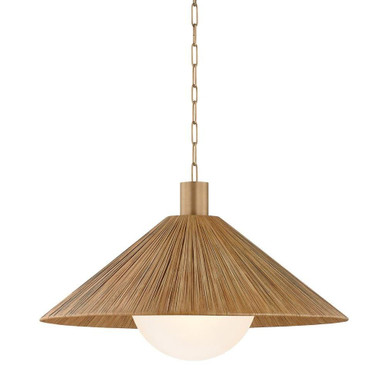 Woodside 1 Light Pendant 18.5 Inch Tall and 32 Inch Wide by Troy - F1432-PBR
