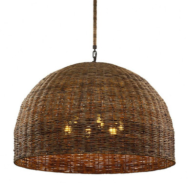 Huxley 6 Light Oversized Pendant by Troy - F6906-TBZ
