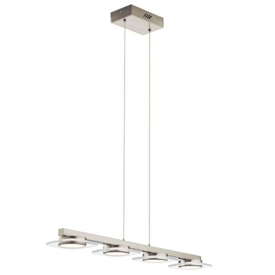 Azenda 4 LED Light Linear Chandelier by Elan - 83945