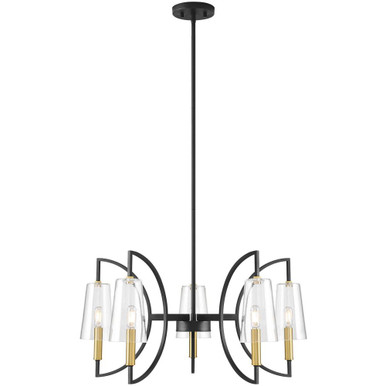Hanley 5 Light Chandelier 14 Inch Tall and 28 Inch Wide By Savoy House - 1-7169-5-143