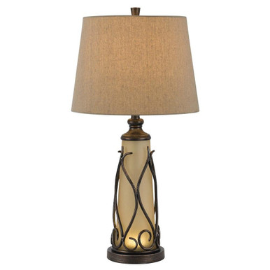 Taylor One Light Table Lamp with LED Night Lamp by Cal - BO-2348TB