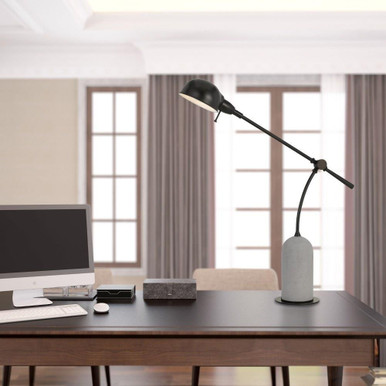 Johnstone 1 Light Desk Lamp 38 Inches Tall and 6.25 Inches Wide by Cal  - BO-2890DK
