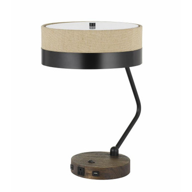 Parson 2 Light Desk Lamp 20 Inches Tall and 18 Inches Wide by Cal  - BO-2758DK-BK