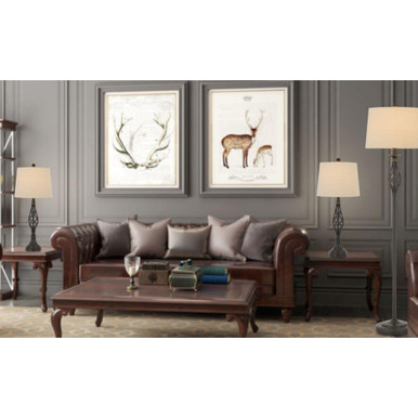 1 Light 1 Floor Lamp and 2 Table Lamp Set By CAL - BO-2963-3