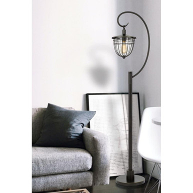 Alma 1 Light Floor lamp in Lifestyle Style 11 x 63 Inches High by Cal  - BO-2993FL