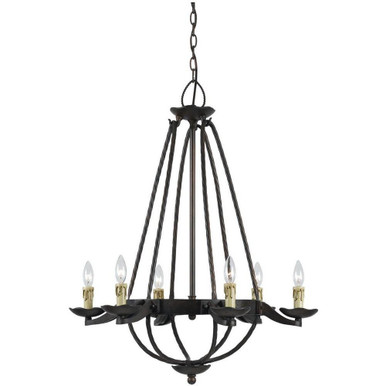 Mojave 6 Light Large Chandelier by Cal - FX-3511/6