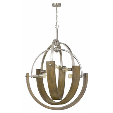 Rauma 6 Light Large Chandelier by Cal - FX-3741-6