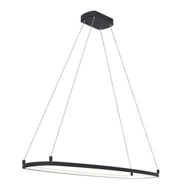 Koloa 1 LED Light Small Round Chandelier by Elan - 84312