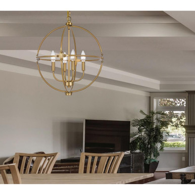 Sheffield 4 Light Small Chandelier by Cal - FX-3792-4