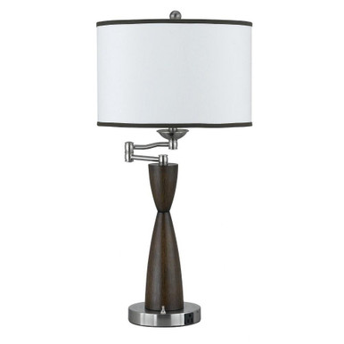 Hotel 1 Light Night Stand Lamp With 1 Power Outlet 30 x 15 Inches by Cal  - LA-60006TB-1R