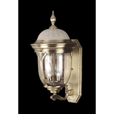 3 Light Outdoor Wall Lantern by Cal - OL-132WU-AB