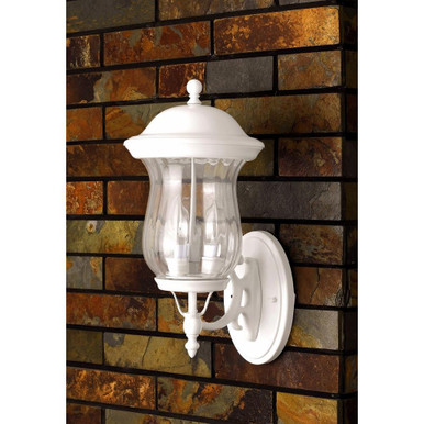 2 Light Outdoor Wall Lantern by Cal - OL-135WU-WH