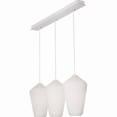 Lola 3 Light Medium Pendant by AFX - lolp11whlnr3