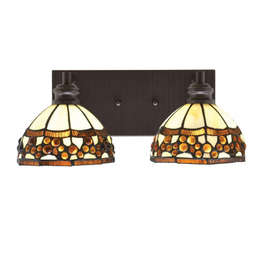 Edge 2 Light Romanjewel Art Vanity Light by Toltec - 1162-ES-9975