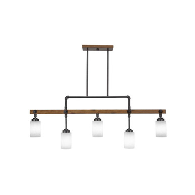 Portland 5 Light Small Island Chandelier by Toltec - 1145-310