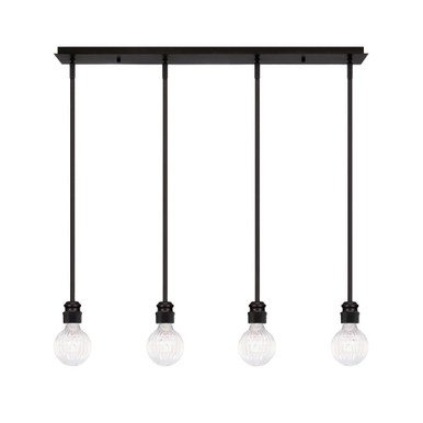 Edge 16W 4 LED Linear Pendant 33 Inch Length by Toltec - 1156-ES-LED45C