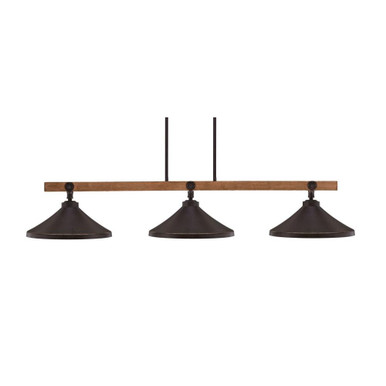 Portland 3 Light Small Island Chandelier by Toltec - 1143-422-DG