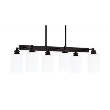 Edge 6 Light Medium Linear Island Pendant by Toltec - 1186-ES-310