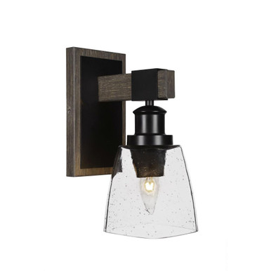 Tacoma 1 Light Wall Sconce 10.75 Inch Tall by Toltec - 1841-MBDW-461