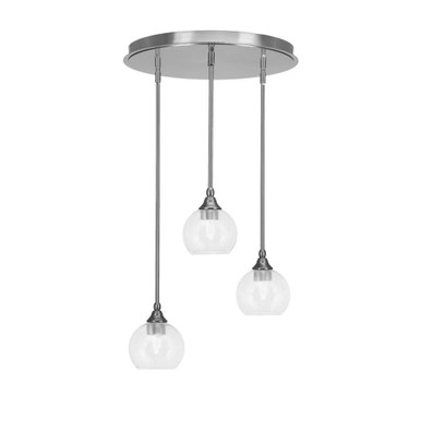 Empire 3 Light Cluster Pendalier 10 x 18 Inch by Toltec 2183-BN-4100