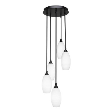 Empire 5 Light Medium Pendant by Toltec - 2145-MB-4041
