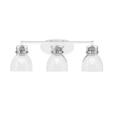 Easton 3 Light Clear Bubble Vanity Light by Toltec - 1933-WHBN-4110