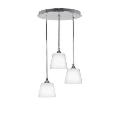 Empire 3 Light Cluster Pendalier 10 x 18 Inch by Toltec 2183-CH-4081