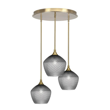 Empire 3 Light Cluster Pendalier 10 x 18 Inch by Toltec 2183-NAB-4922