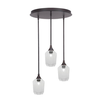 Empire 3 Light Cluster Pendalier 10 x 18 Inch by Toltec 2183-DG-4460