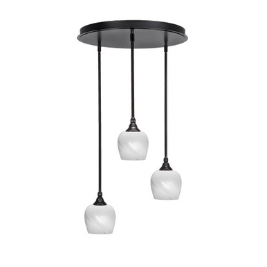 Empire 3 Light Cluster Pendalier 10 x 18 Inch by Toltec 2183-ES-4811