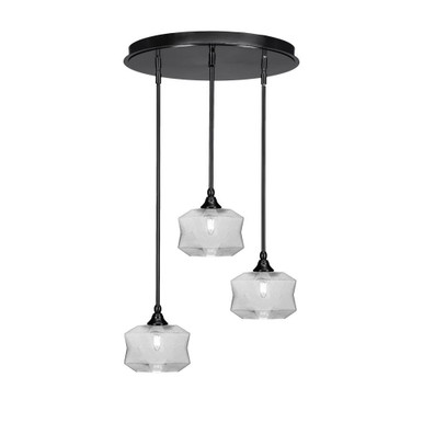 Empire 3 Light Cluster Pendalier 10 x 18 Inch by Toltec 2183-MB-4492