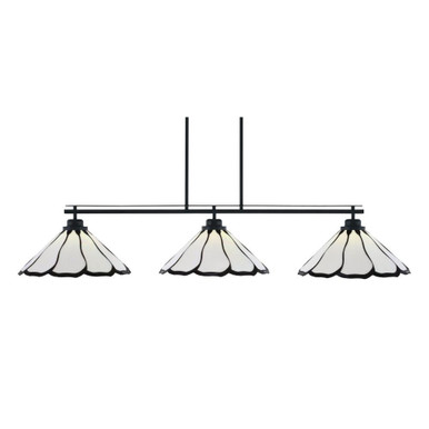 Odyssey 3 Light Oversized Island Pendant 10.25 Inch Tall by Toltec - 2633-MB-912