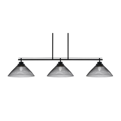 Odyssey 3 Light Medium Linear Island Pendant 53.75 Inch Length by Toltec - 2633-MB-808