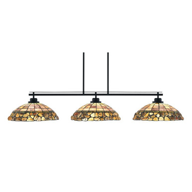 Odyssey 3 Light Large Linear Island Pendant by Toltec - 2633-MB-973