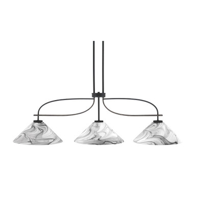 Monterey 3 Light Island 14.5 x 16 Inch Width by Toltec - 2936-MBDW-2169
