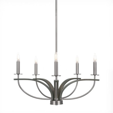 Monterey 5 Light Uplight Chandelier 12 x 24.25 Inches Wide by Toltec - 2905-GPDW