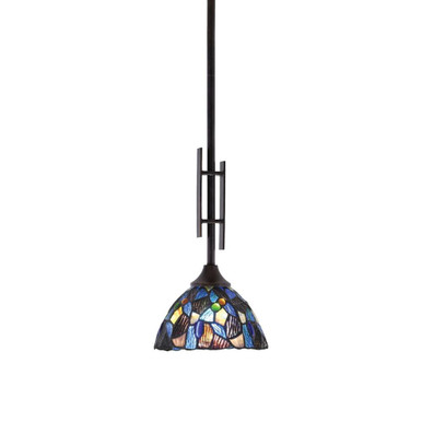 Uptowne 1 Light Small Stem Hung Pendant by Toltec - 320-DG-9955