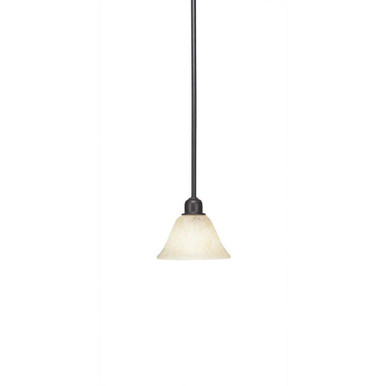 Vintage 1 Light Small Pendant by Toltec - 281-DG-508